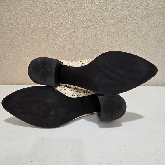 Snakeskin Booties Women's Size 9 Fall Ankle Boots Steve Madden Block Heel - Picture 8 of 11